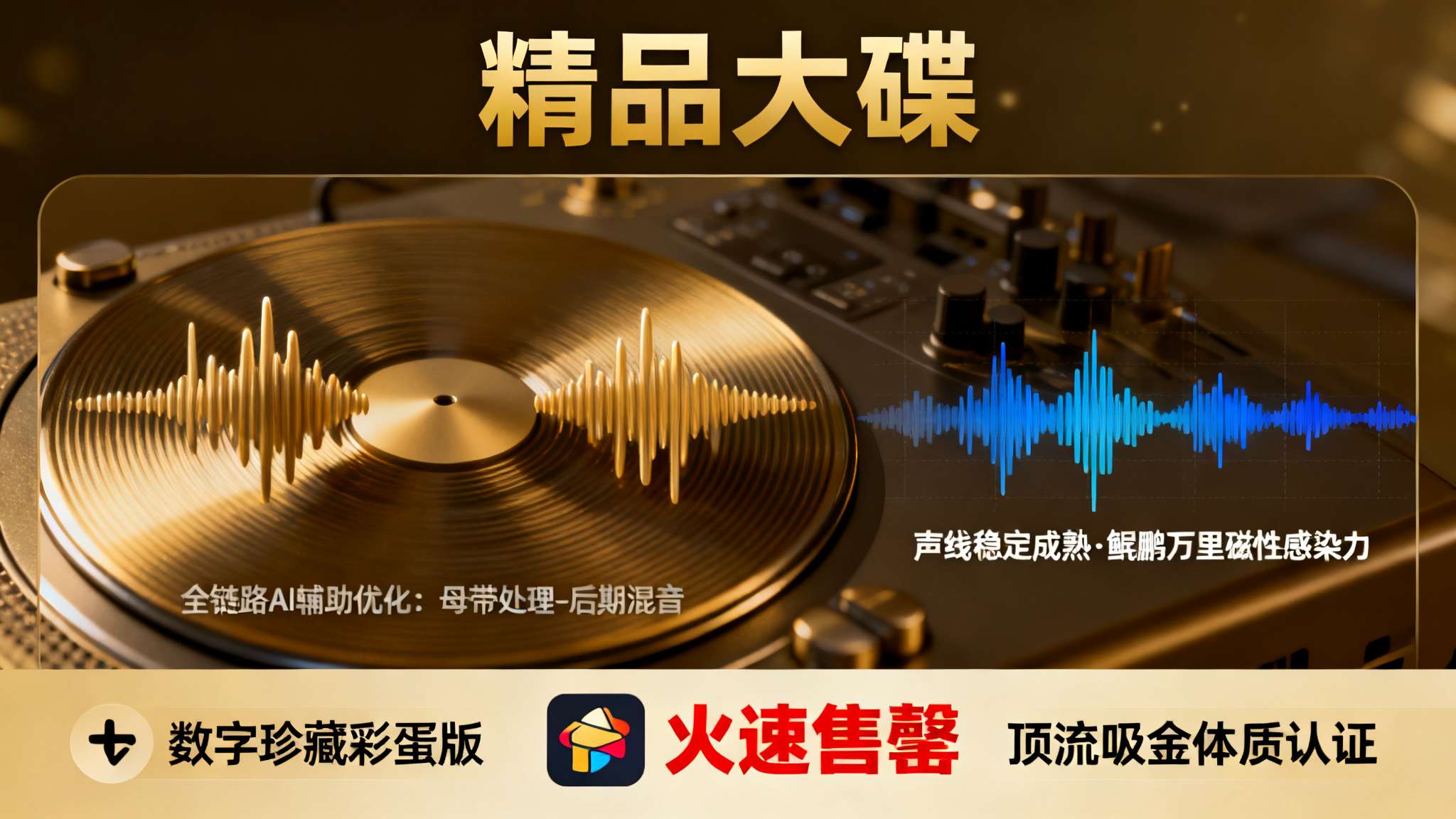 在这张备受瞩目的精品大碟中，可以明显感觉团队对于录制工序把控更趋严格。从母带处理